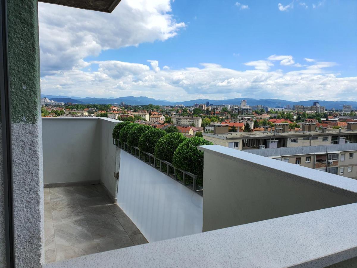 Ferienwohnung Ljubljana Sky View Exterior foto